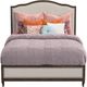 Flexsteel® Bellevue Creamy Tan/Whiskey Brown Queen Upholstered Panel Bed-2