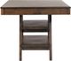 Coaster® Dewey Walnut 2-Drawer Counter Height Table with Open Shelves-2