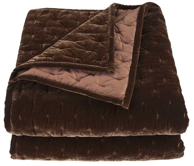 HiEnd Accents Stella 3-Piece Copper Brown King Bedding Bundle-2