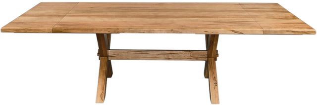 Bassett® Furniture Customizable Crossbuck 72" Dining Table with Extendable Leaves-2