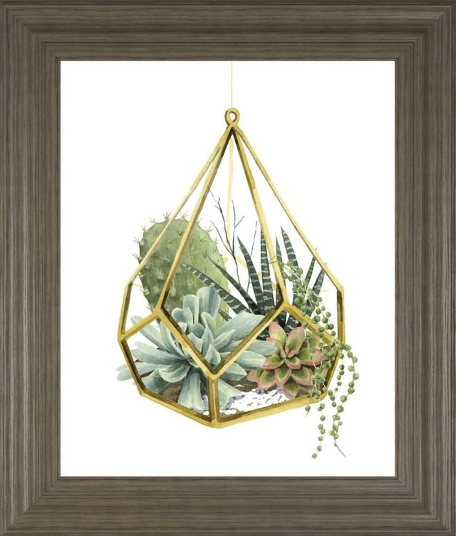 Classy Art Gold/Green Wild Terrarium II by Grace Popp Wall Art-0