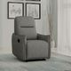 Emerald Home Justine Charcoal Manual Recliner-2