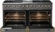 Viking® 5 Series 60" Damascus Gray Pro Style Dual Fuel (NG) Range with Brushed Brass Trim-1