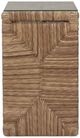Bramble Tuscan Glass Top Nesting Table with Natural Base-5