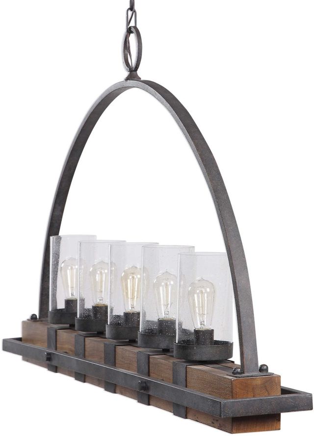Uttermost® Atwood Bronze Rustic 5-Light Island-2