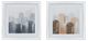 A & B Home Kaiden 2-Piece Blue/Orange Wall Art Set-1