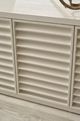 Universal Explore Home™ Oasis White Sandblasted Quartered Pine 82" Shoreline Credenza-5