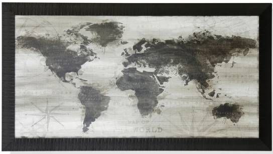 Stylecraft Dark Gray/Off-White Wall Art-0