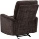 Coaster® Navarro Dark Brown Chenille Upholstered Glider Manual Recliner Chair-4