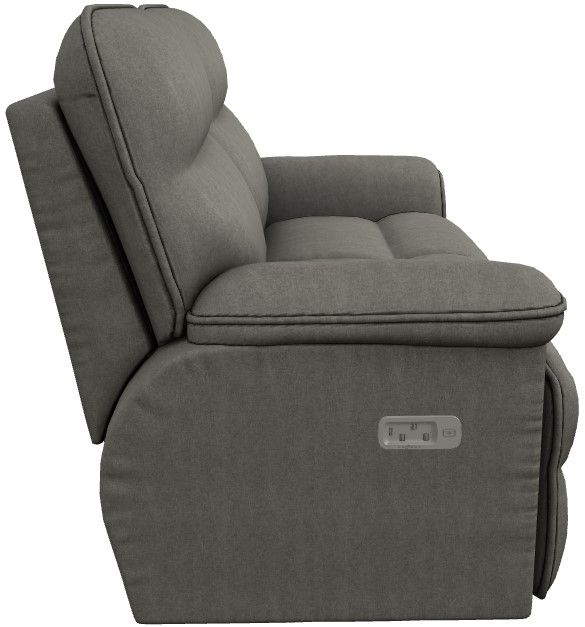 La-Z-Boy® Jay Flannel Power Reclining Loveseat with Headrest and Lumbar-2