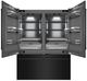ZLINE 60" 32.2 Cu. Ft. Black Stainless Steel Built-In French Door Refrigerator with Graphite Gray Interior-1