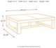 Signature Design by Ashley® Watson Dark Brown Rectangular Cocktail Table-1