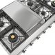 Ilve Nostalgie II 48” Stainless Steel Liquid Propane Rangetop with 8 Burners, Griddle and Chrome Trim-5