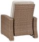 Signature Design by Ashley® Beachcroft Beige Aluminum/Fabric/Resin Outdoor Recliner-4