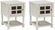 Signature Design by Ashley® Mirimyn 2-Piece White Living Room Table Set-0