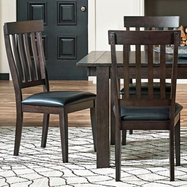 A-America® Mariposa Brown/Warm Gray Slat Back Side Chair-2