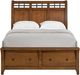 Elements International Gage 3-Piece Chestnut Queen Storage Sleigh Bedroom Set-4