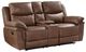 New Classic® Home Furnishings Ryland Brown Dual Manual Reclining Loveseat-0