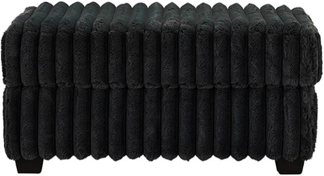 Hughes Furniture® 13500 Mondo Black Ottoman-0