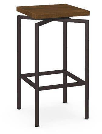 Amisco Atlas Swivel Wooden Counter Stool-0