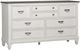 Liberty Furniture Allyson Park 5-Piece Charcoal/Wirebrushed White Queen Panel Bedroom Set-4