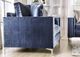 Furniture of America® Jodie 2-Piece Satin Blue Living Room Set-3