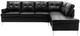 Mazin Furniture Barrington 2-Piece Black Right-Arm Facing Sofa Sectional and Chaise-1