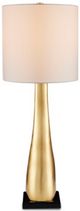 Currey & Company La Porta Contemporary Gold Leaf/Black Table Lamp-3