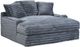 American Wholesale Furniture Jenna Charcoal Mega Chaise-0