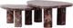 Four Hands Zion 2-Piece Merlot Marble Coffee Table Set-4