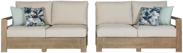 Signature Design by Ashley® Silo Point 5-Piece Brown Outdoor Sectional Set-1