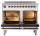 Ilve® Nostalgie II Noblesse 40'' Custom RAL Color Pro Style Induction Range with Burnished Trim-1
