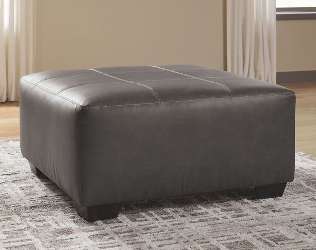 Benchcraft® Aberton Gray Oversized Accent Ottoman-2