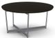Amisco Customizable Jill Solid Ash Round Coffee Table with X-Shaped Metal Frame-0