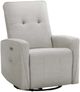 Monarch Specialties Inc. Light Grey Small Upholstered Power Reclining Chair with USB Ports-0