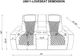 Global Furniture USA U8611 Blanched Silver Power Reclining Loveseat with Console-2