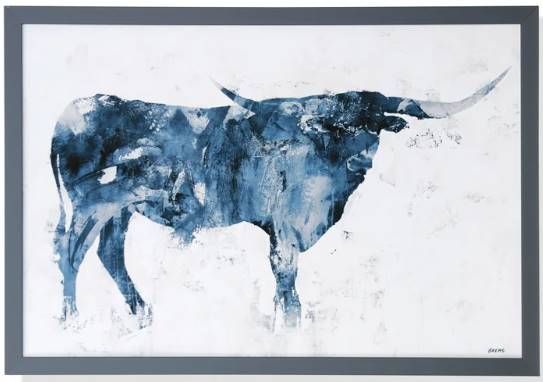 Stylecraft Blue/Off-White Wall Art-0