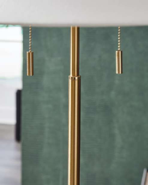 Signature Design by Ashley® Haigwood Gold Floor Lamp-2