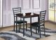 Nationwide Furniture Distributors Black 3-Piece Dining Room Set-0