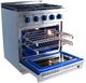 Vezeni Randolph Collection 30" Stainless Steel Pro Style Gas Range-2