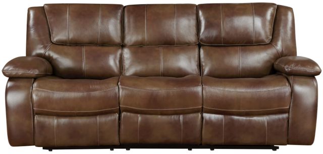 Homelegance® Ellicott Brown Manual Reclining Sofa-3