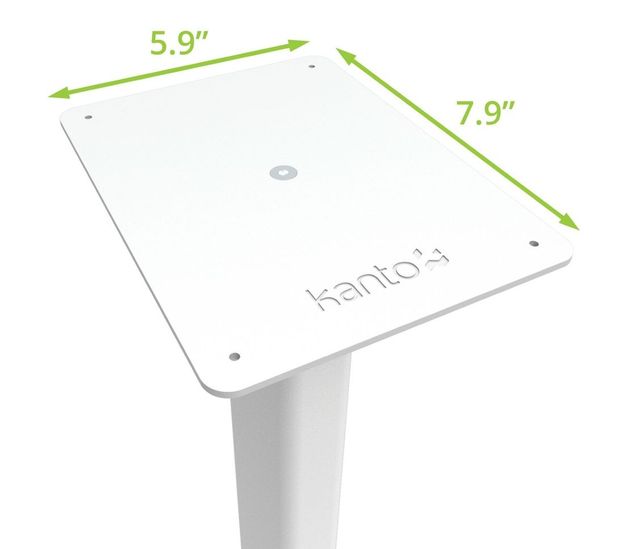 Kanto 34" White Bookshelf Speaker Floor Stand Set-3