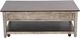 Sunny Designs™ Homestead Hills Tobacco Leaf Coffee Table with Alpine Gray Base-2
