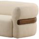 Dovetail Furniture Edrina Brown/Olana Cream Sofa-4
