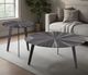 Armen Living Nina 2-Piece Gray Coffee Table Set-1