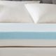Olliix by Sleep Philosophy White California King 4" Gel Memory Foam with 3M Cover Mattress Topper-5