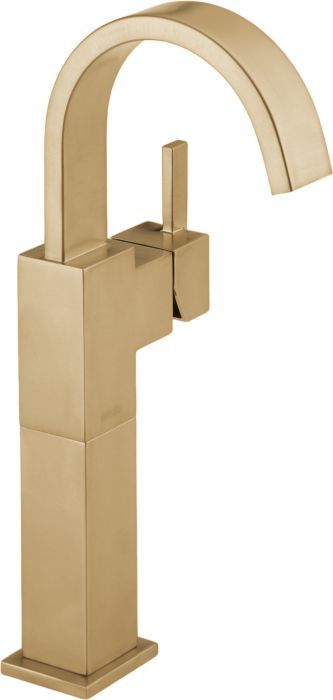 Delta Vero® Champagne Bronze Single Handle Vessel  Bathroom Faucet-0