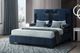 Global Furniture USA Oscar Navy Blue Queen Panel Bed No Wood Trim-1
