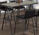 Titus Furniture T3208 Faux Marble Pub Table with Black Metal Base -0