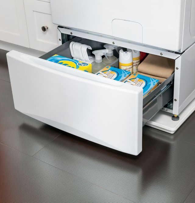 GE® White Universal Washing Machine Floor Tray-4